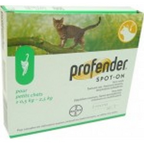 PROFENDER SPOT ON PETIT CHAT (0.5 - 2.5 KG) PLAQUETTE/2 PROFENDER SPOT ON PETIT CHAT (0.5 - 2.5 KG) PLAQUETTE/2